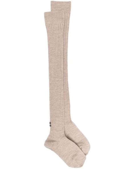 miu miu white socks|White Wool And Shearling Socks .